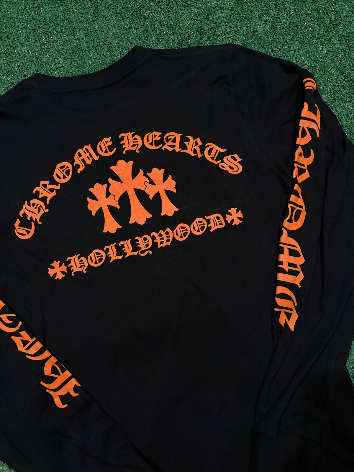 Chrome Hearts Orange Triple Cross Longsleeve