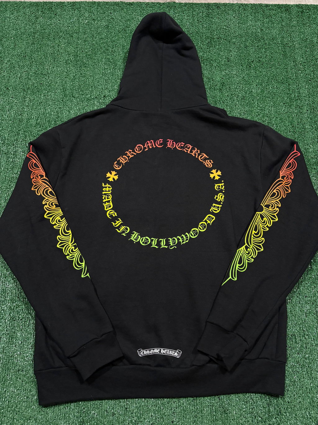 Chrome Hearts Floral Gradient Zip Up