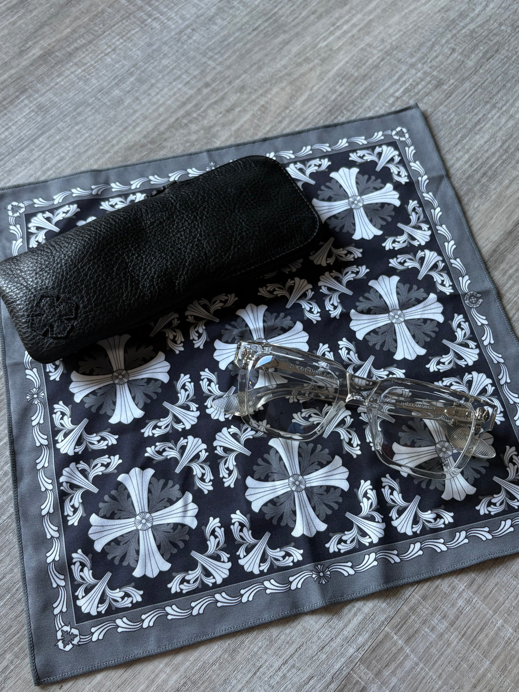 Chrome Hearts Clear Halllamanass Glasses