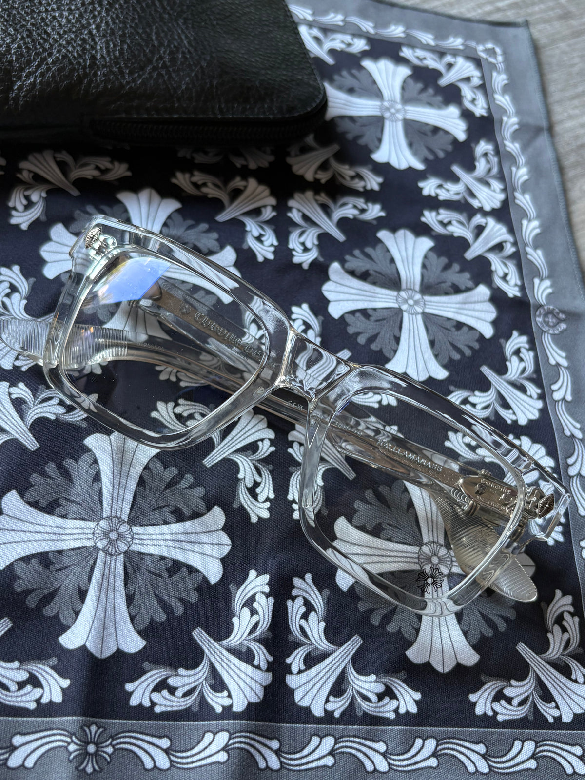 Chrome Hearts Clear Halllamanass Glasses
