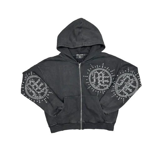 Mixed Emotions Grey Acid Wash Eclipse Sweatsuit