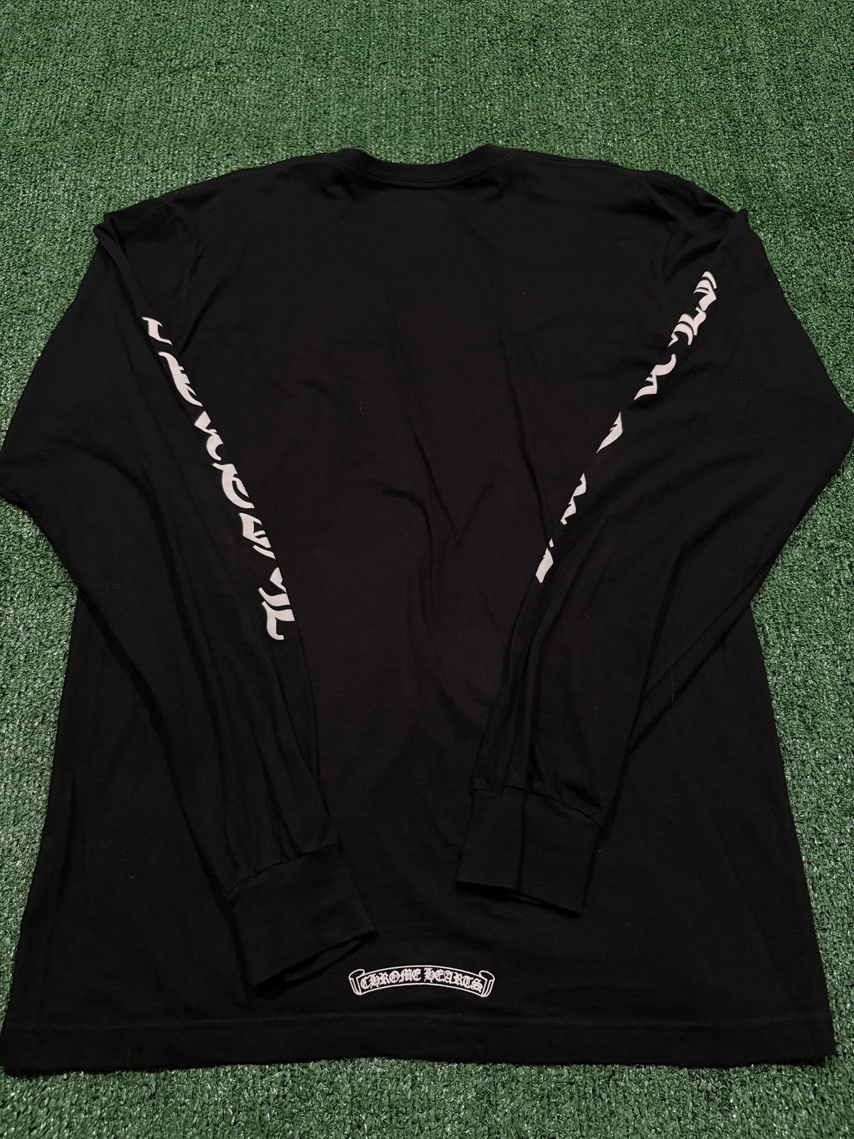 Chrome Hearts Neck Logo Long Sleeve T-Shirt Black