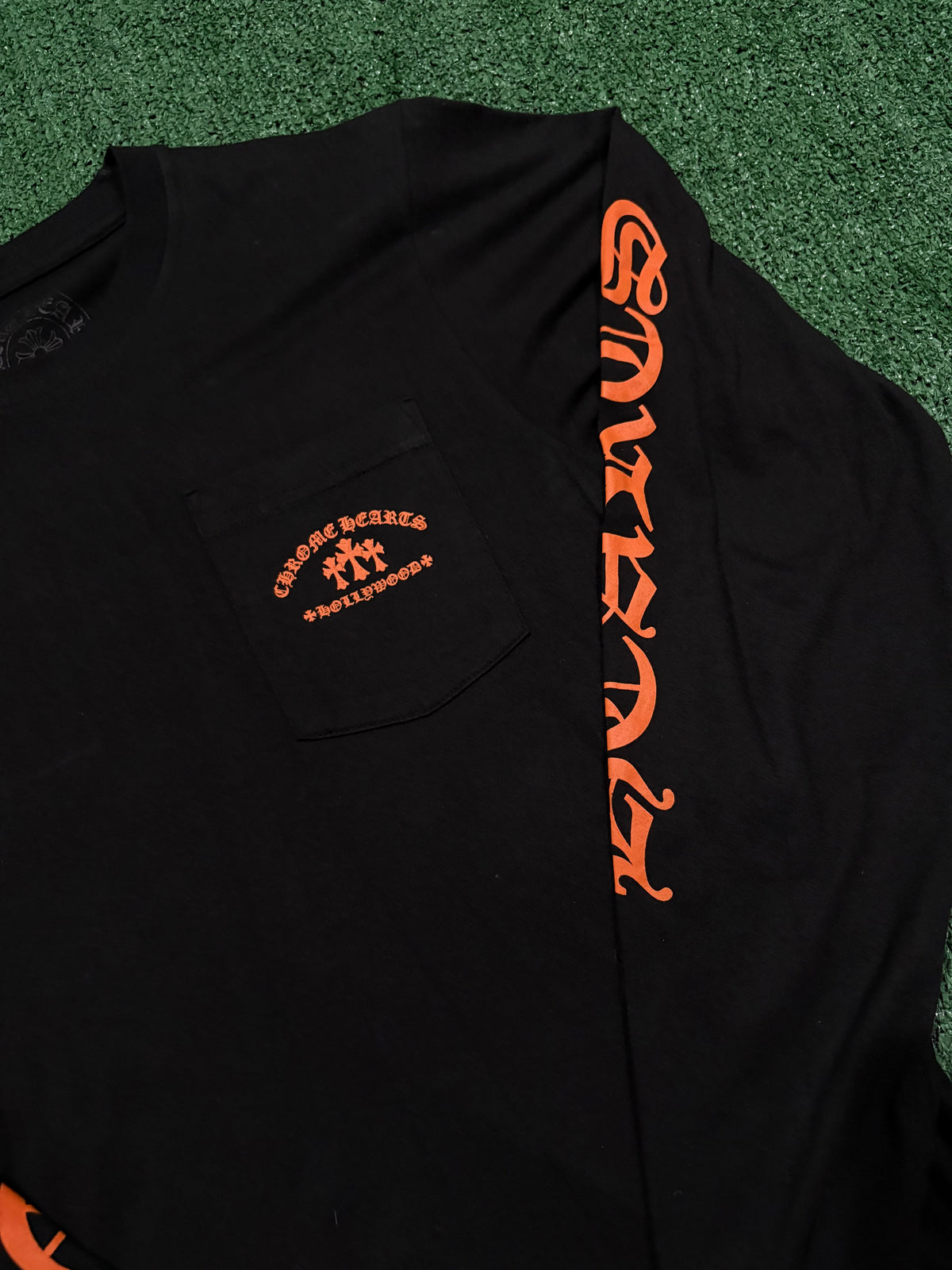Chrome Hearts Orange Triple Cross Longsleeve