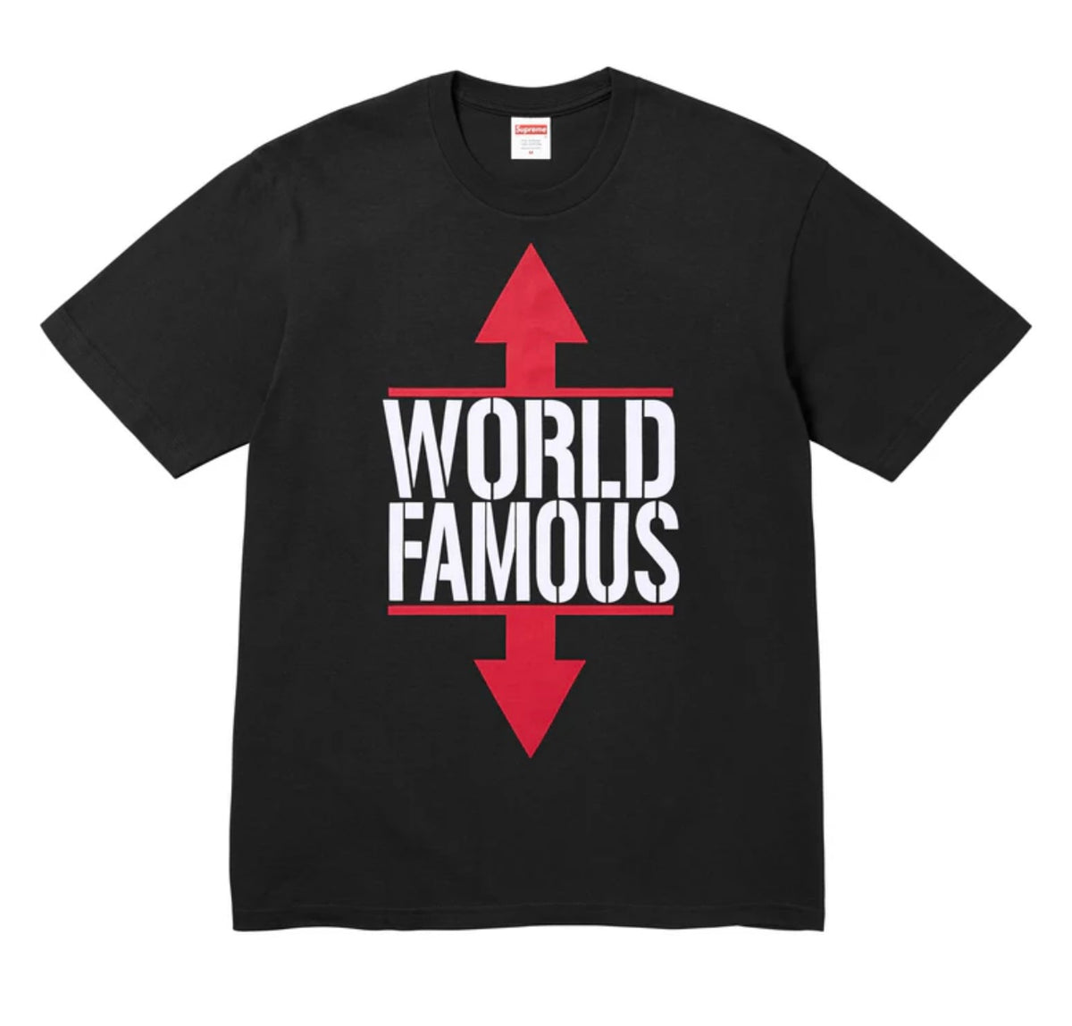 Supreme World Famous Tee Black