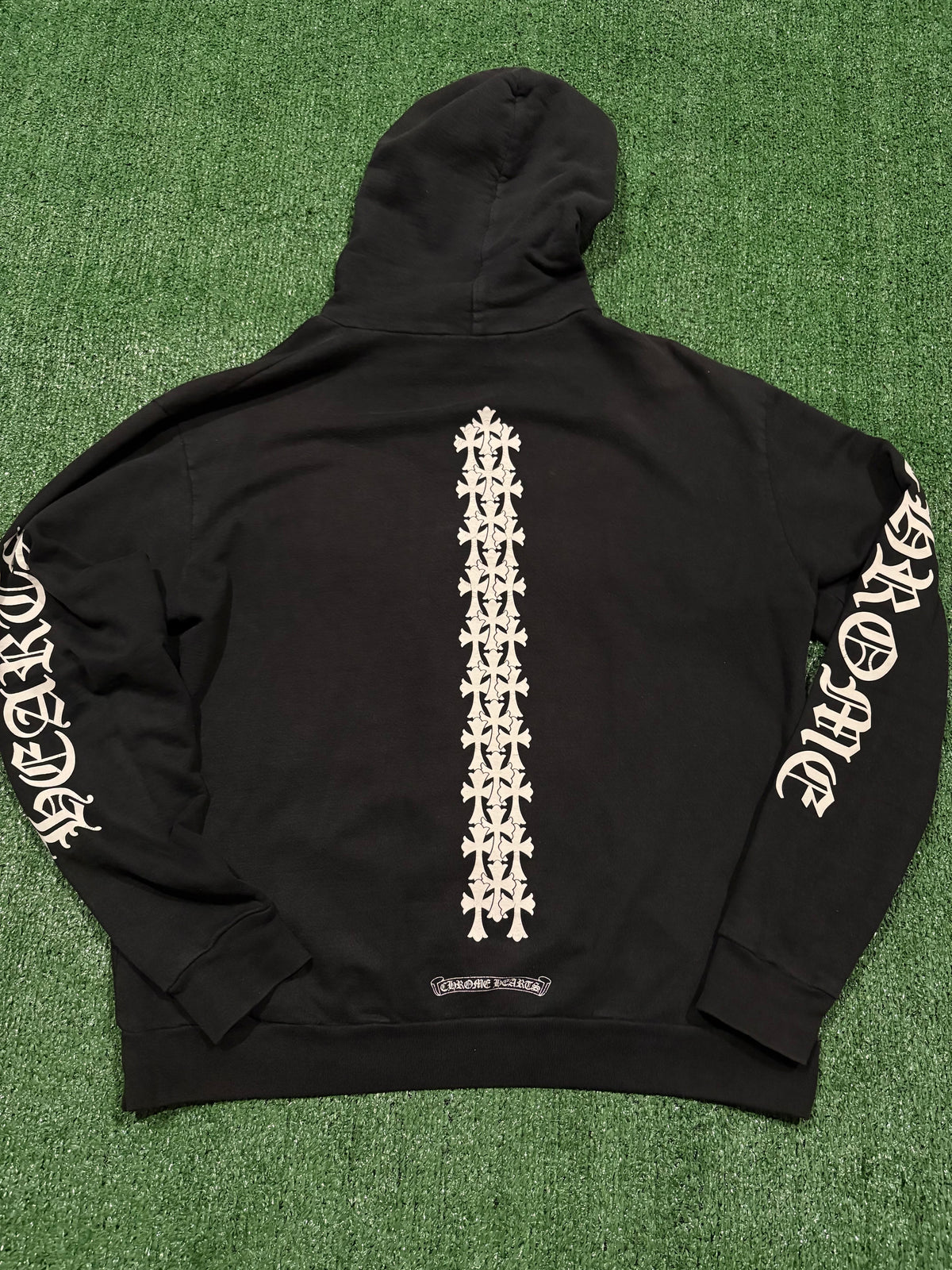 Chrome Hearts Triple Cross Spine Hoodie Black