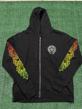 Chrome Hearts Floral Gradient Zip Up