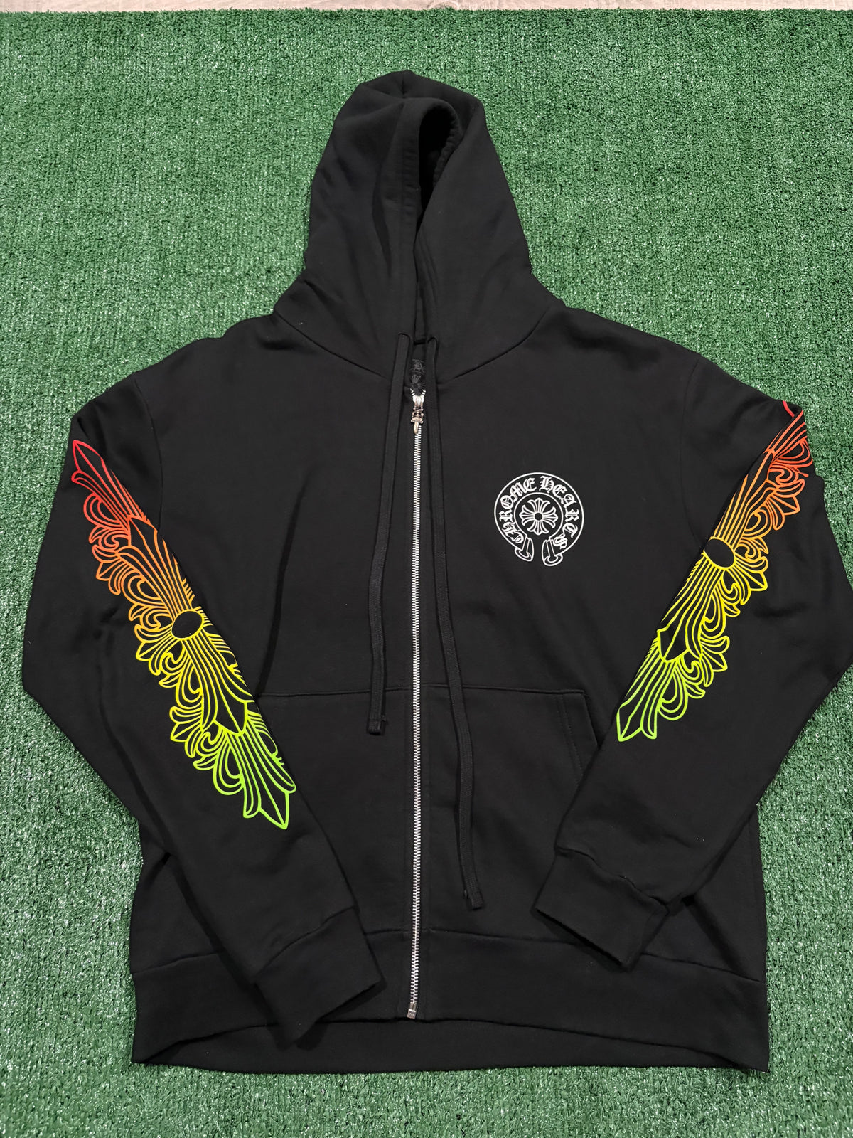 Chrome Hearts Floral Gradient Zip Up