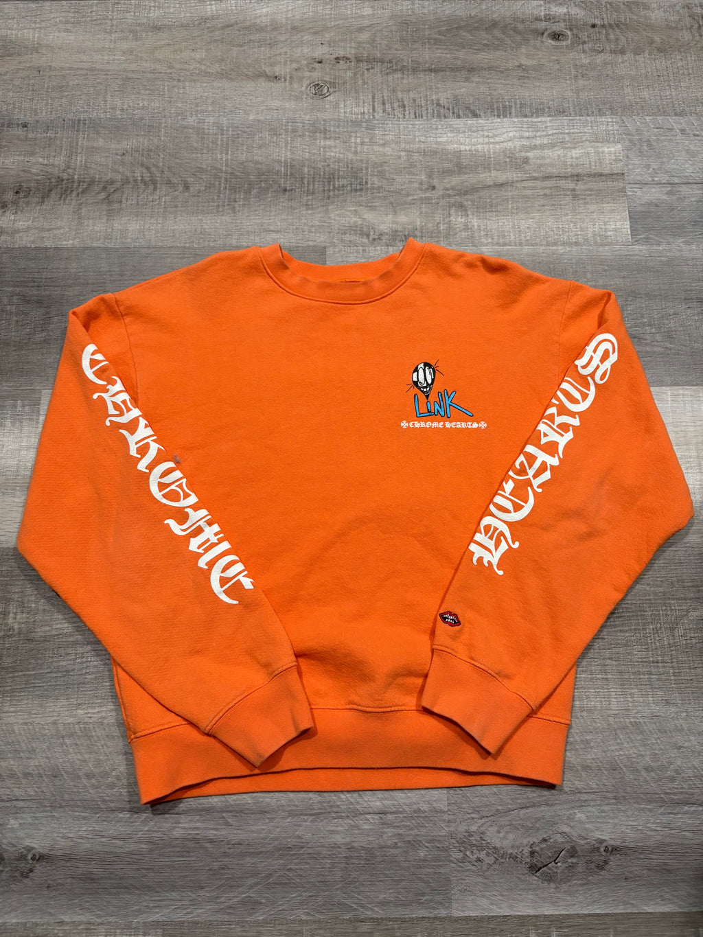 Chrome Hearts Matty Boy Link & Build Crewneck Orange