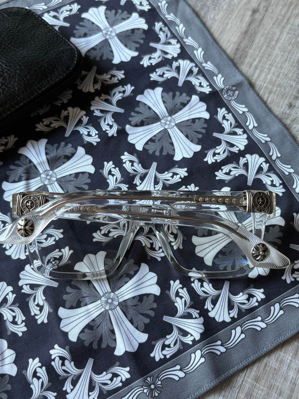 Chrome Hearts Clear Halllamanass Glasses