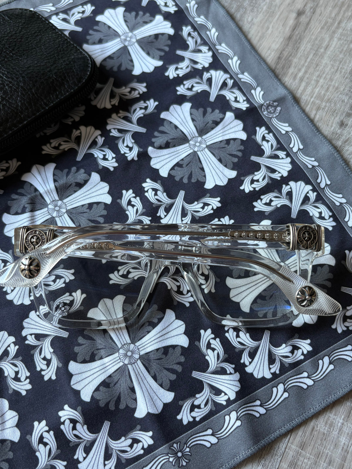Chrome Hearts Clear Halllamanass Glasses