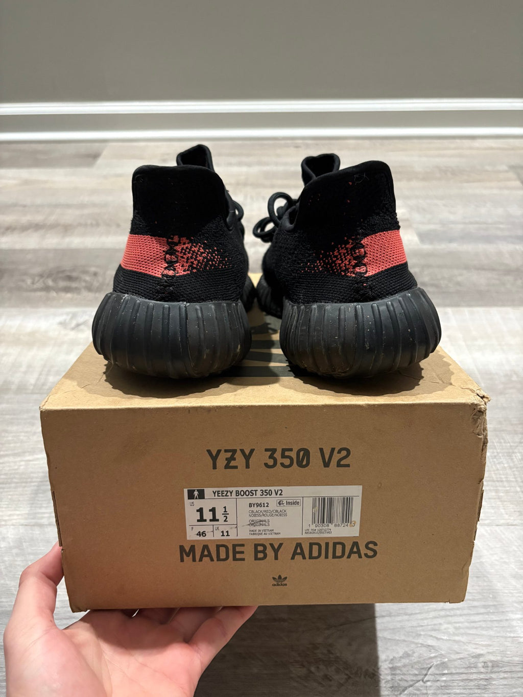 adidas Yeezy Boost 350 V2 Core Black Red