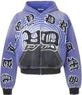 Vale Forever Hypnoytiq Zip Up Hoodie Blue