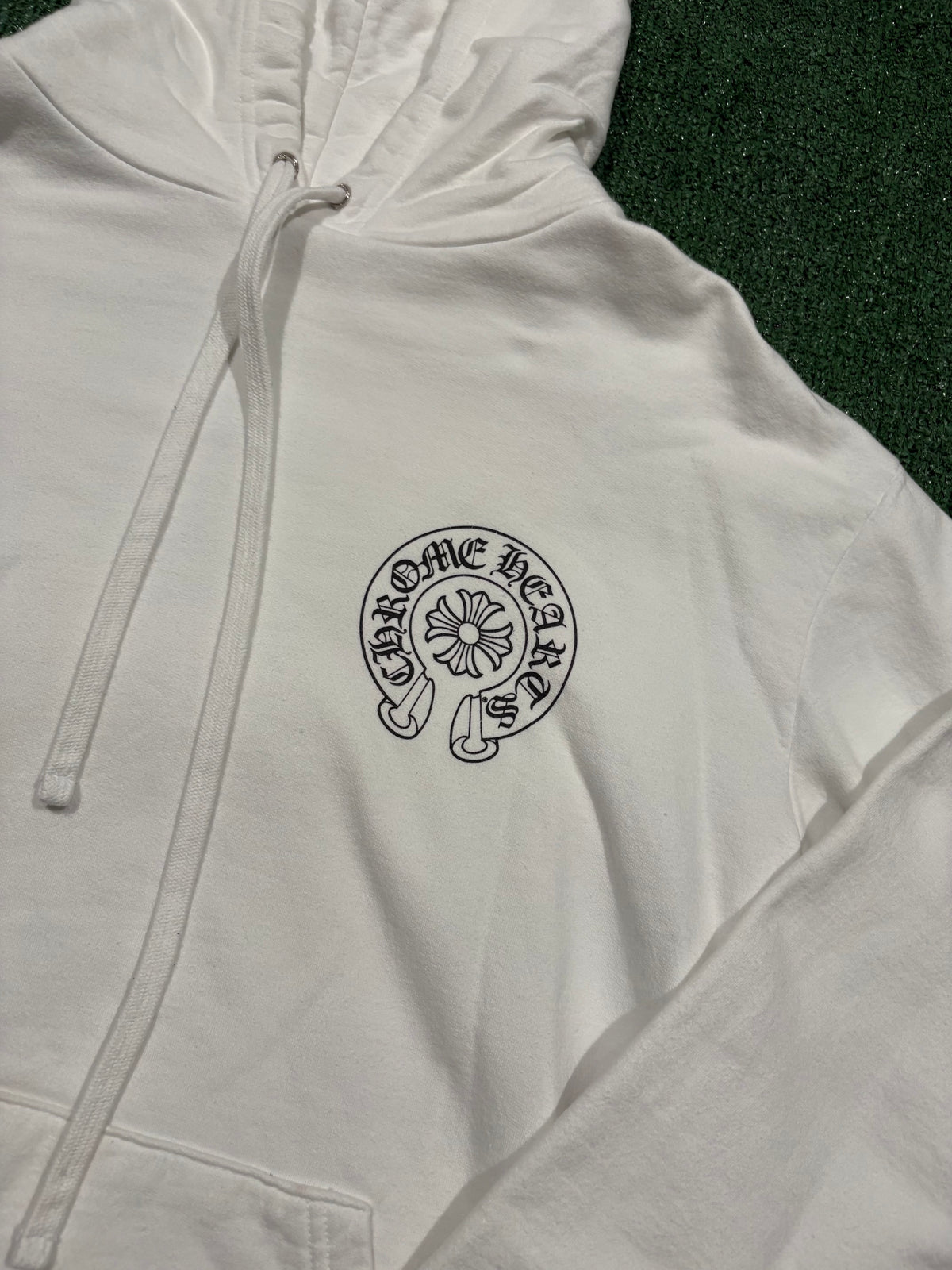 Chrome Hearts Miami Horseshoe Hoodie White
