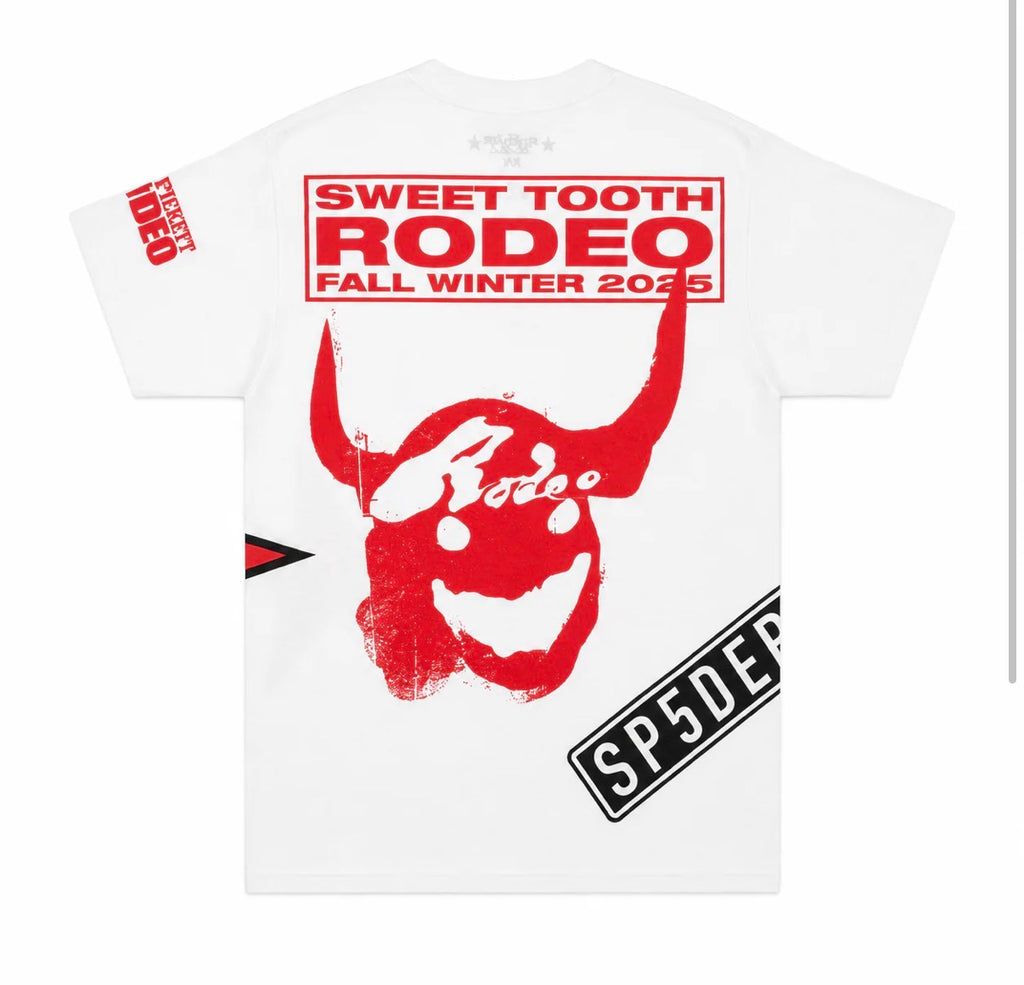 Sp5der Rodeo Horns T-Shirt White