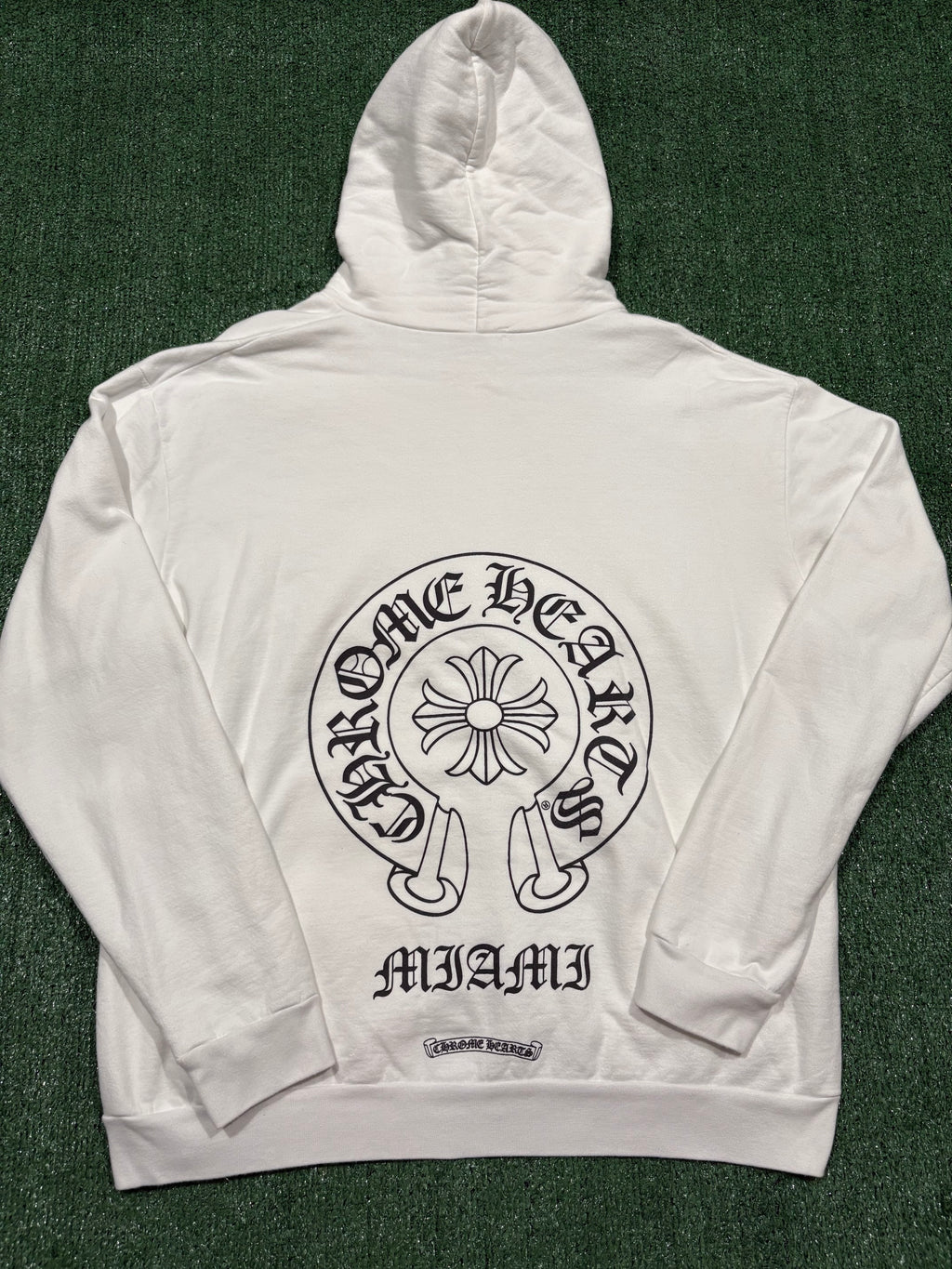 Chrome Hearts Miami Horseshoe Hoodie White