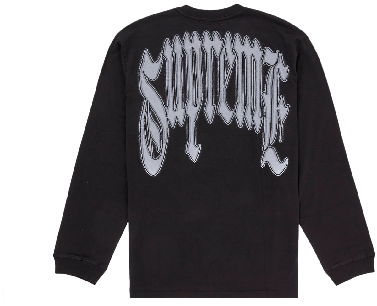 Supreme Intarsia L/S Top Black