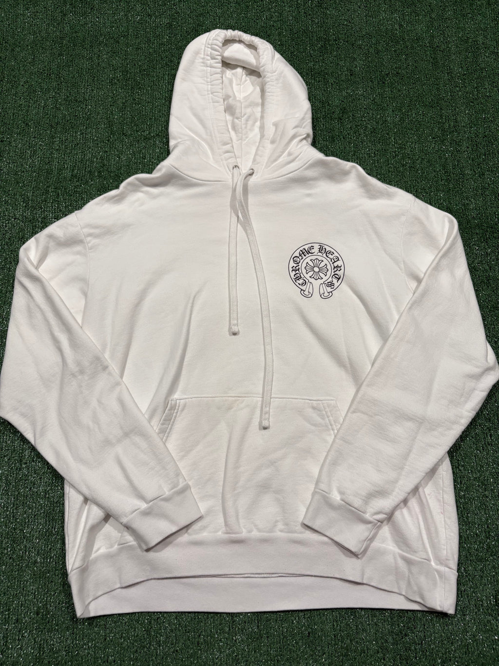 Chrome Hearts Miami Horseshoe Hoodie White