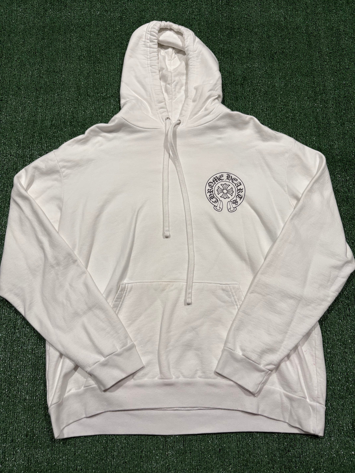 Chrome Hearts Miami Horseshoe Hoodie White
