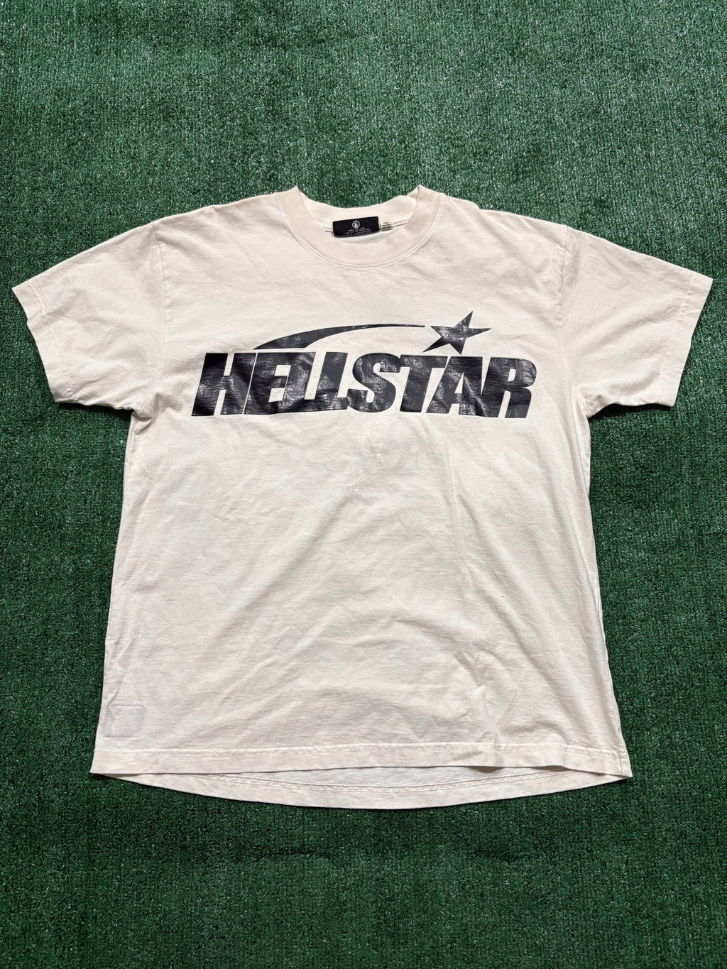 Hellstar Classic T-shirt White/Black (Gel Print)