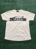 Hellstar Classic T-shirt White/Black (Gel Print)