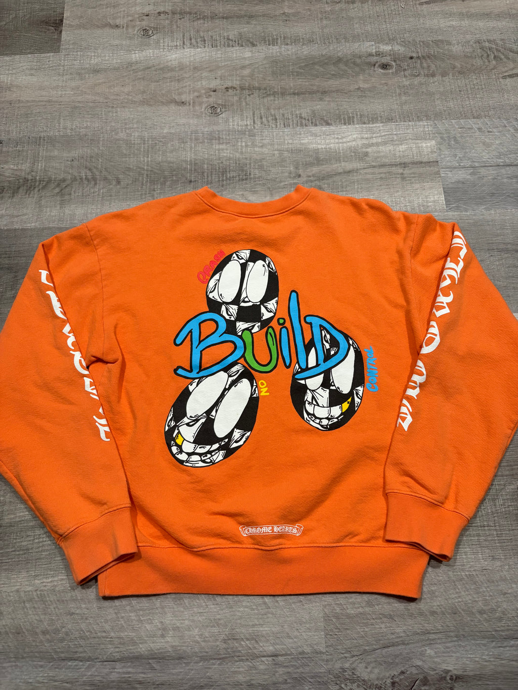 Chrome Hearts Matty Boy Link & Build Crewneck Orange