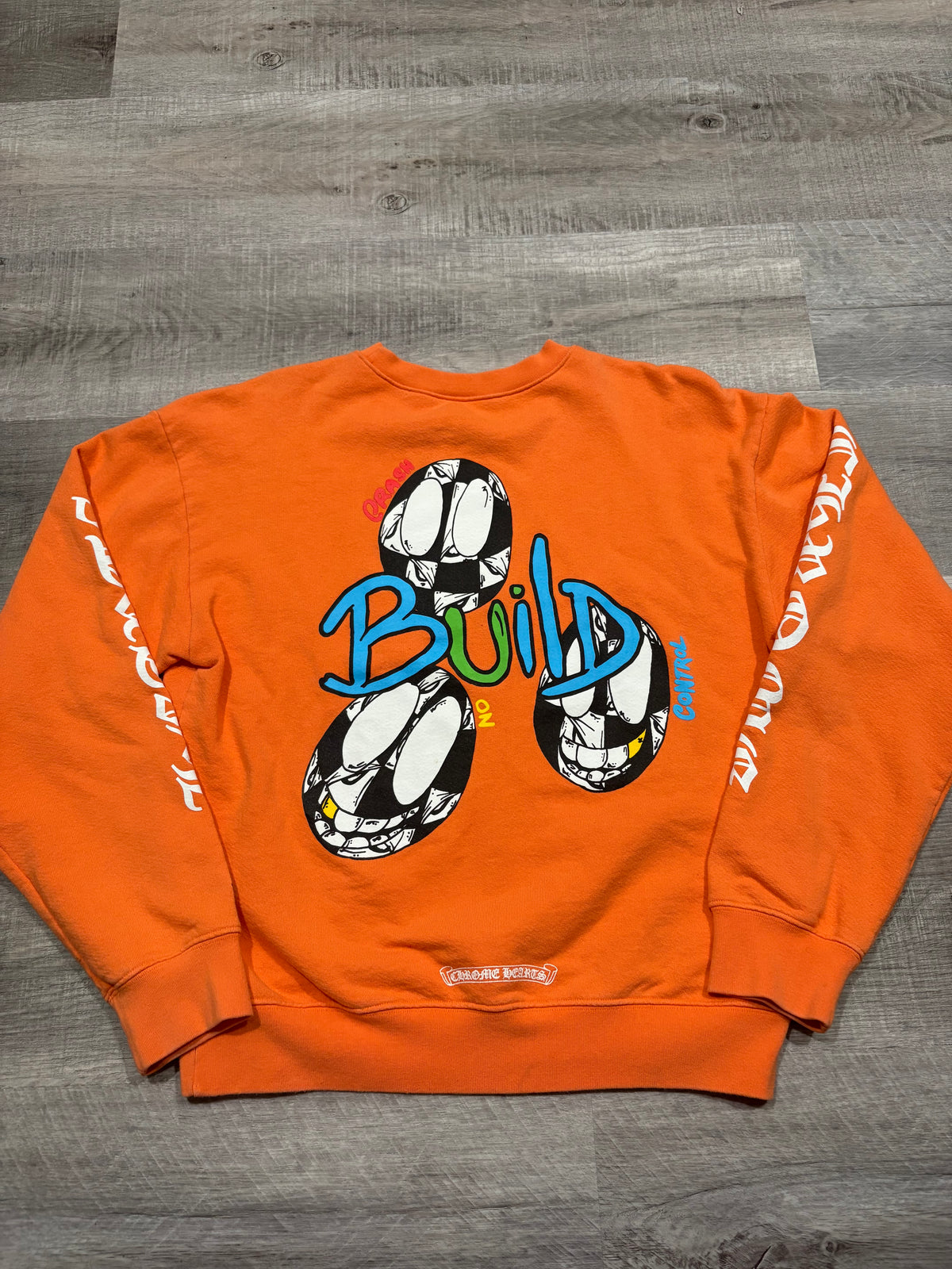 Chrome Hearts Matty Boy Link & Build Crewneck Orange