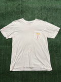 Chrome Hearts Gradient Logo T-shirt White/Yellow/Orange