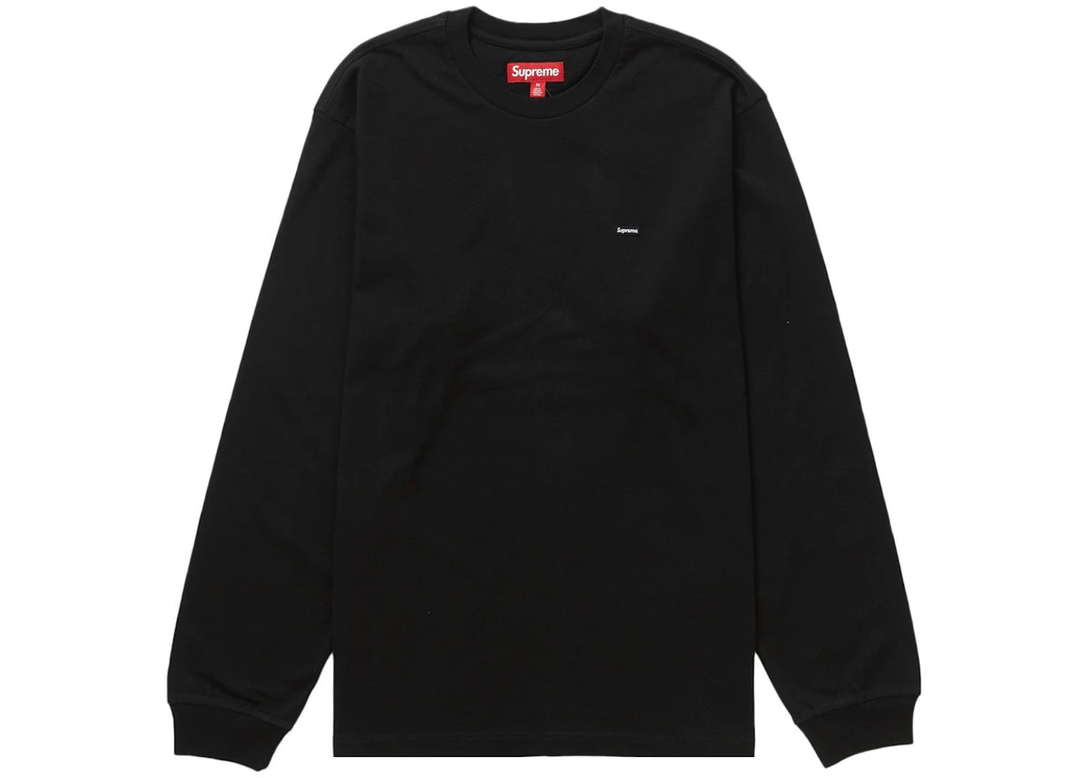 Supreme Small Box L/S Tee Black