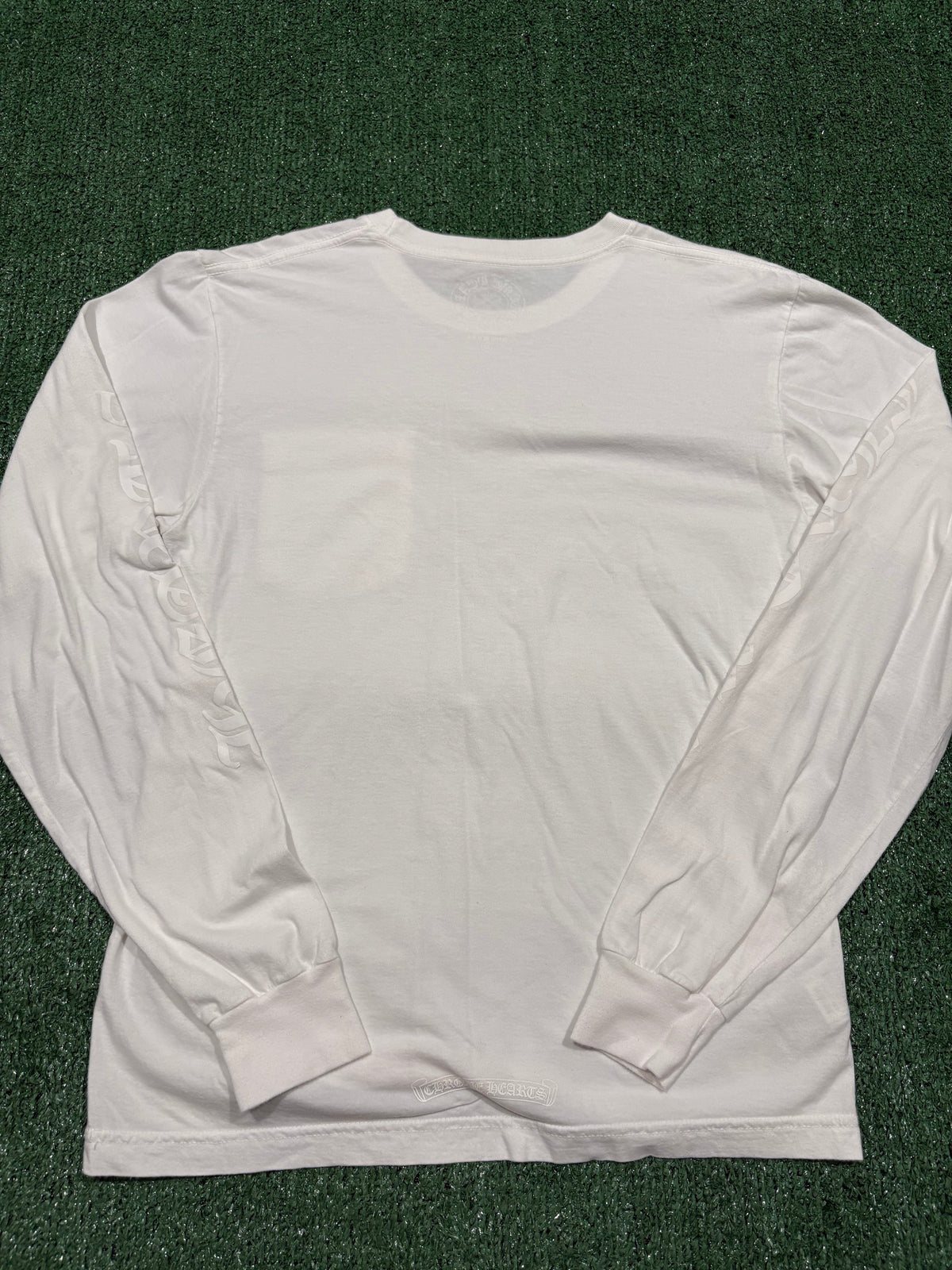 Chrome Hearts Neck Logo Long Sleeve T-Shirt White