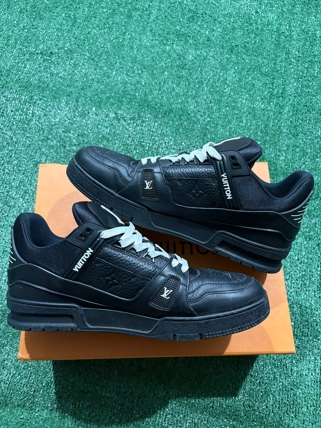 Louis Vuitton Trainer Black Embossed Monogram