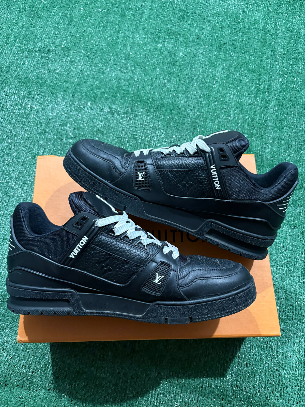 Louis Vuitton Trainer Black Embossed Monogram