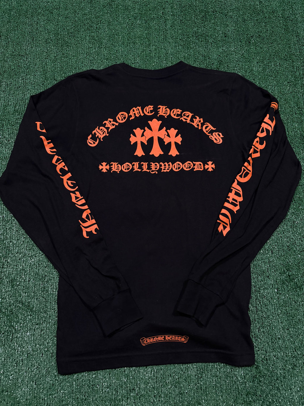 Chrome Hearts Orange Triple Cross Longsleeve