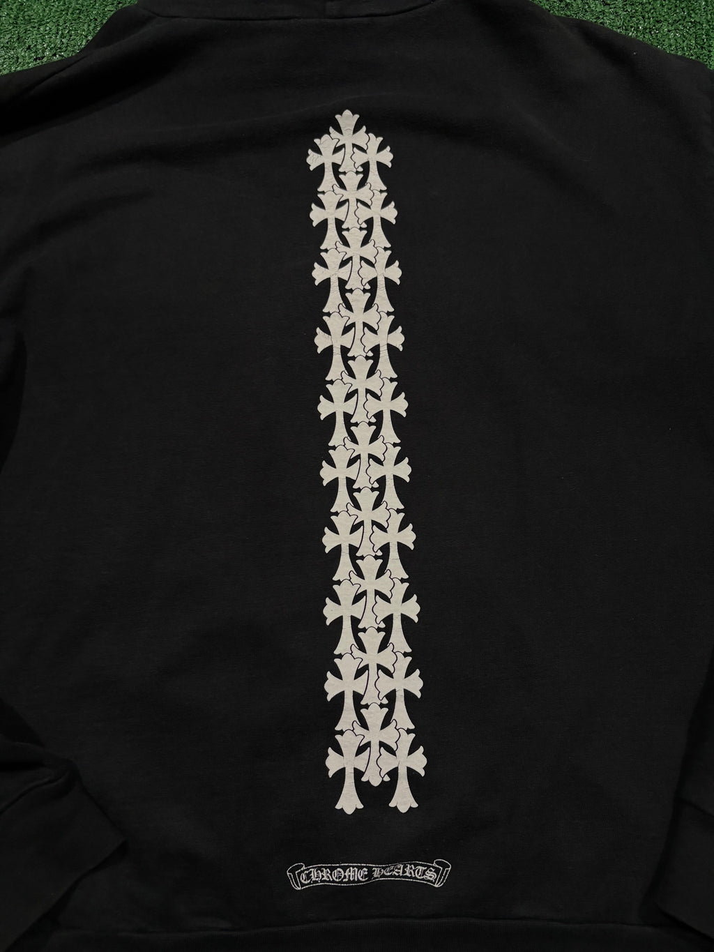 Chrome Hearts Triple Cross Spine Hoodie Black