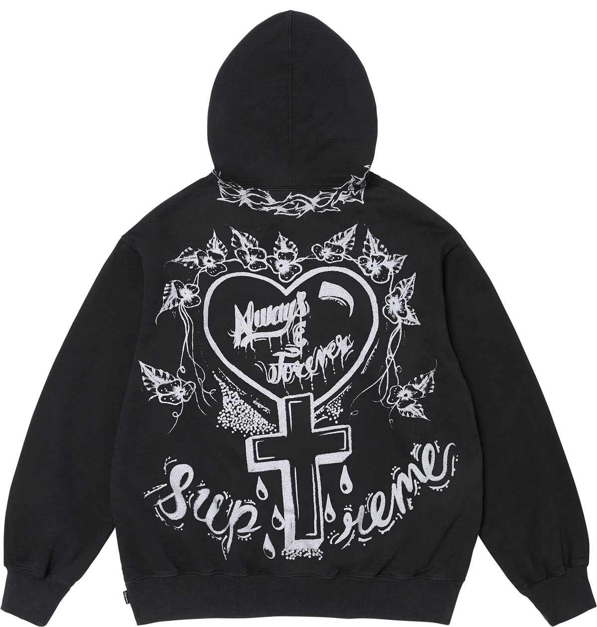 Supreme Forever Hooded Sweatshirt Black