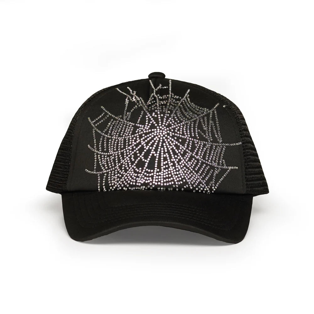 Sp5der Rhinestone Web Hat