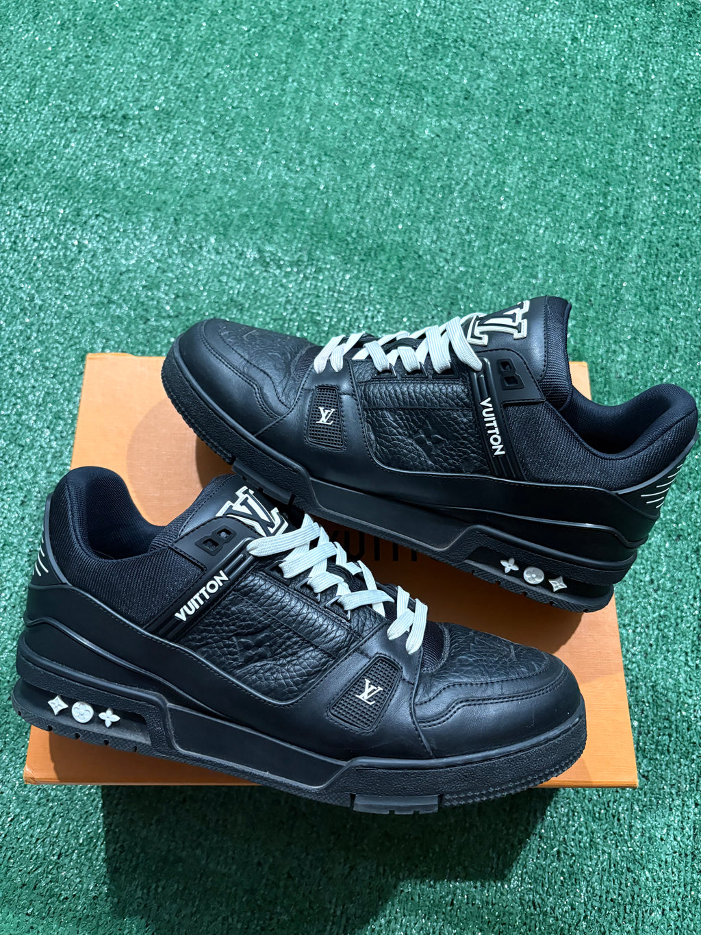 Louis Vuitton Trainer Black Embossed Monogram