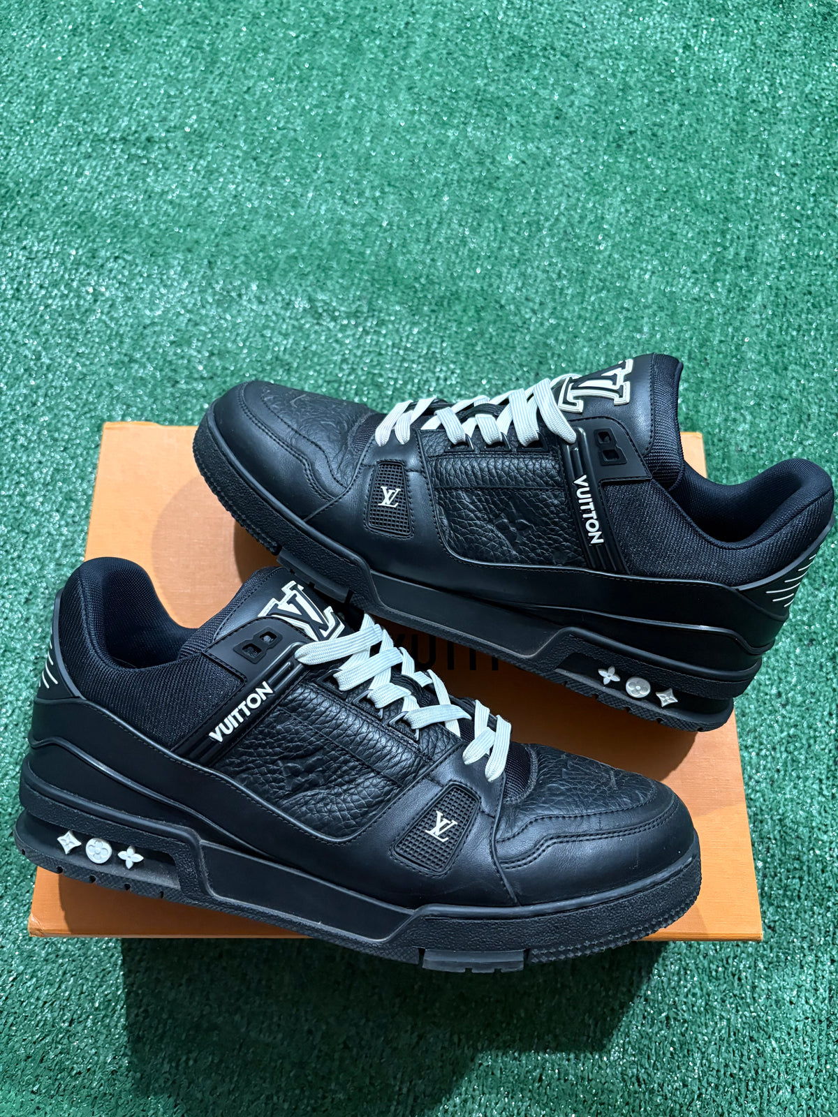 Louis Vuitton Trainer Black Embossed Monogram