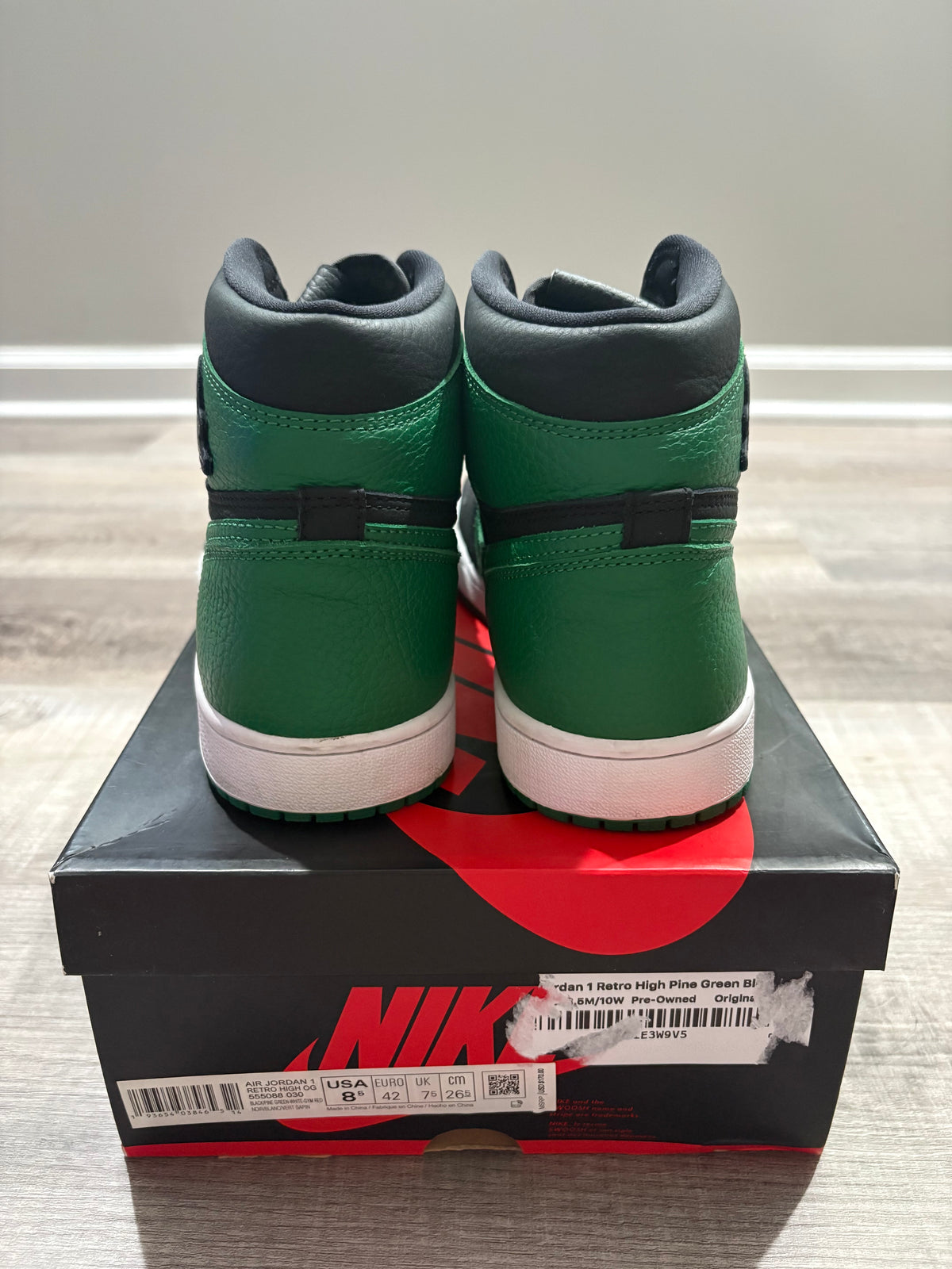 Jordan 1 Retro High Pine Green Black