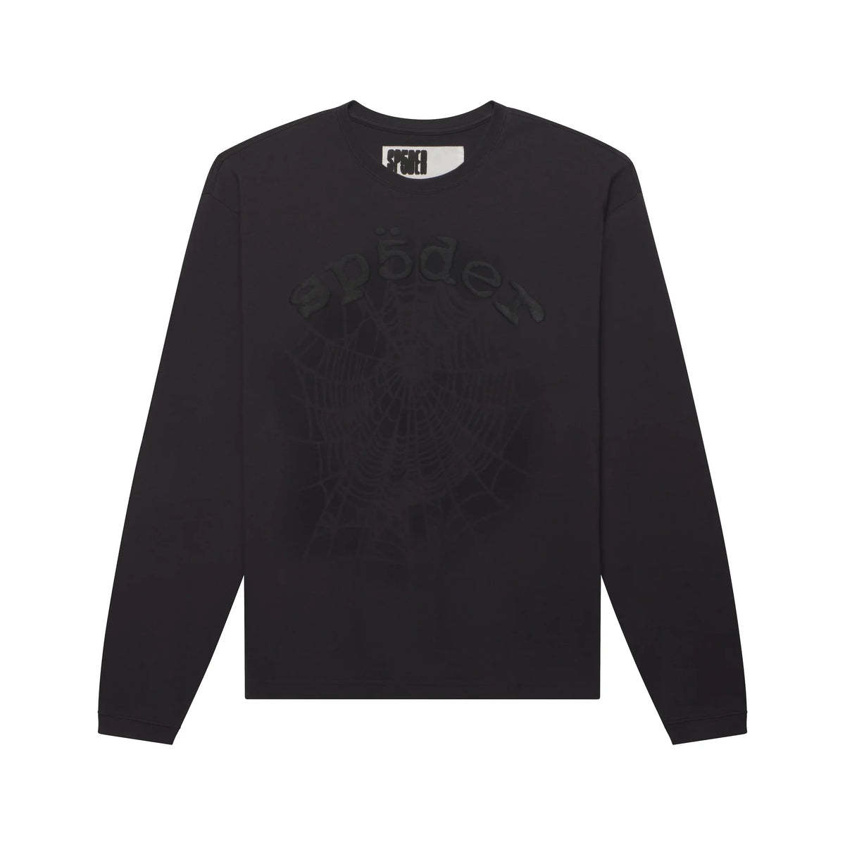 Sp5der Distressed OG Web Long sleeve Granite
