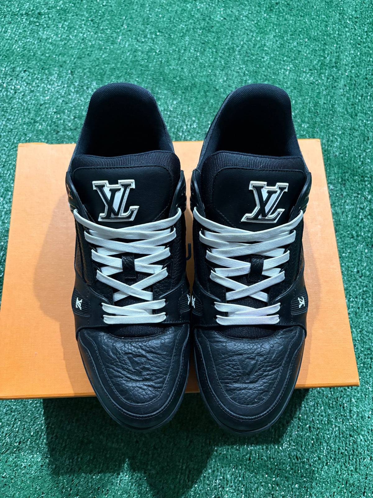 Louis Vuitton Trainer Black Embossed Monogram