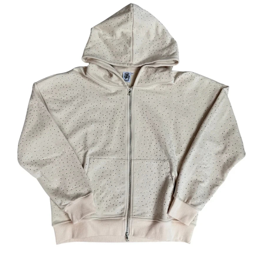 Saint Vanity VVS Zip Up Hoodie Cream