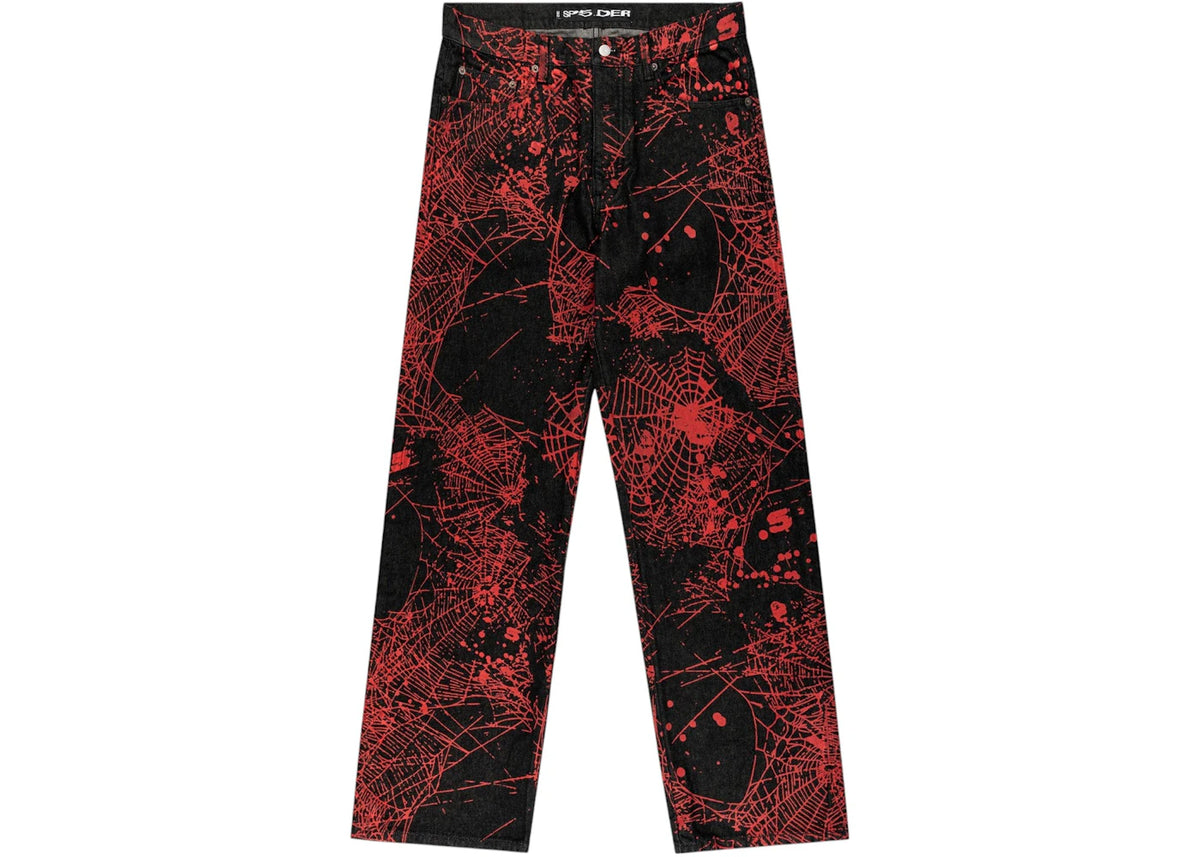 Sp5der V2 Web Denim Pant Black