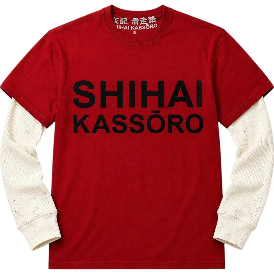 Shihai Kassoro Thermal Layered Tee Red